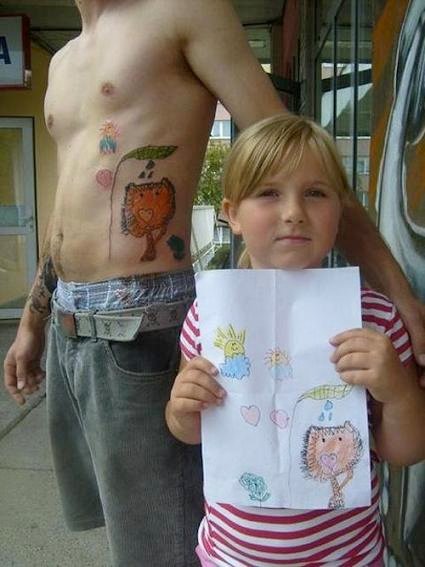 татуировка детский рисунок