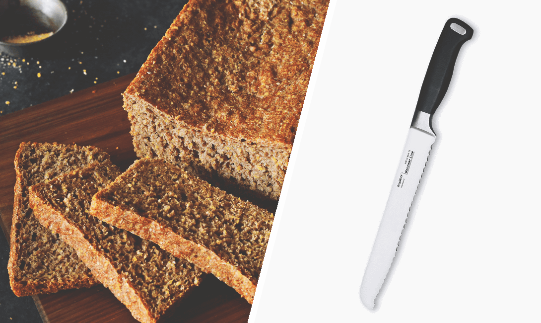 Нож для хлеба для хлебобулочных изделий, не оставляющий крошек