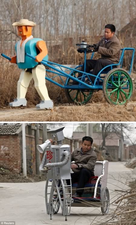 самодельный робот-рикша