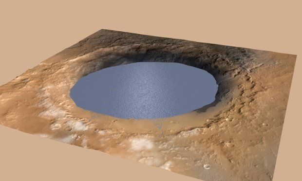 Кратер Гейла на Марсе. Снимки марсохода "Кьюриосити"
