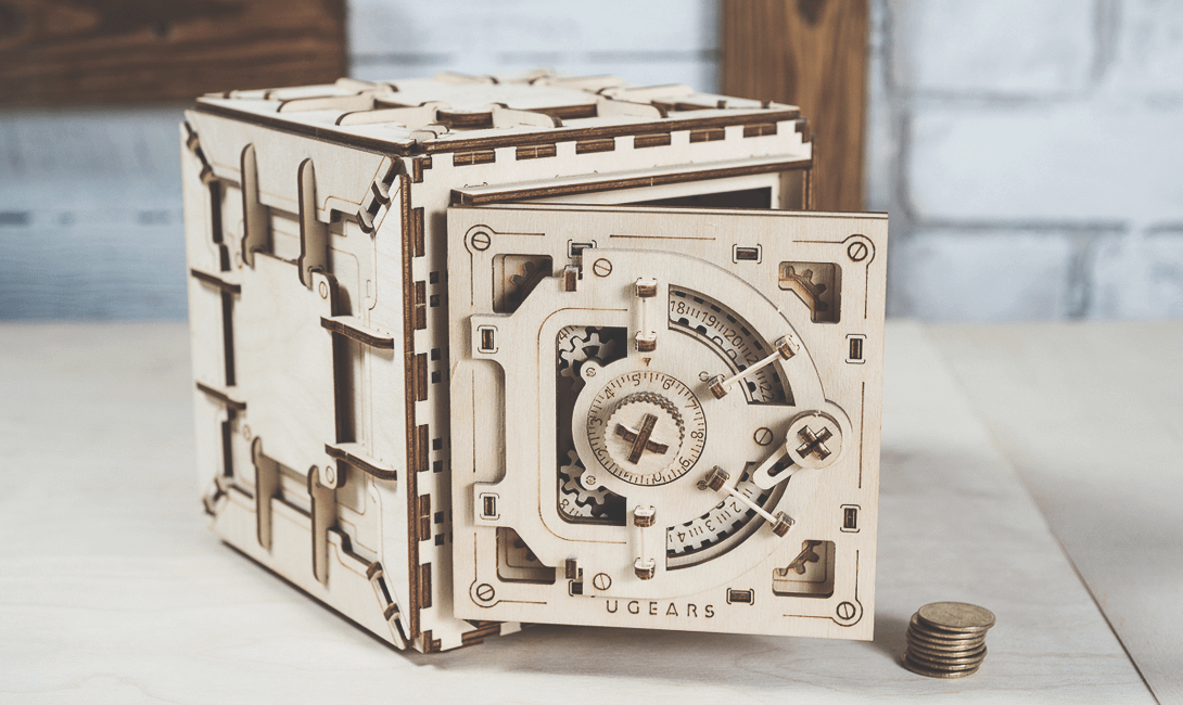 Деревянный конструктор Ugears сейф