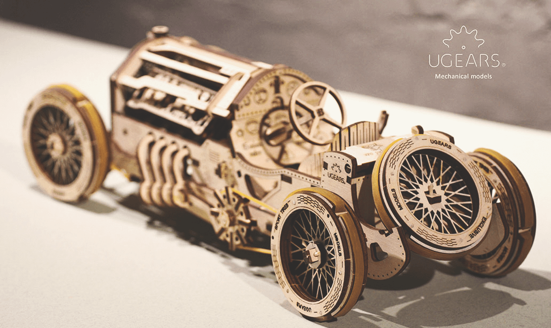 Деревянный конструктор Ugears cпорткар U-9 Гран-при